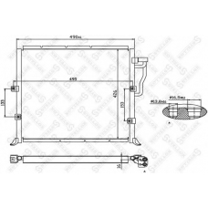 10-45004-SX STELLOX Конденсатор, кондиционер