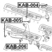 KAB-005 FEBEST Подвеска, рычаг независимой подвески колеса