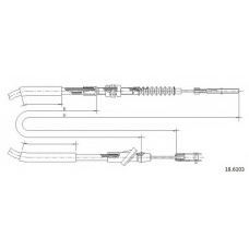 18.6103 CABOR Трос, управление сцеплением