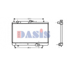 111020N AKS DASIS Радиатор, охлаждение двигателя