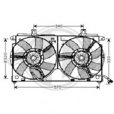 4210101 DIEDERICHS Вентилятор, охлаждение двигателя