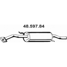 48.597.84 EBERSPACHER Глушитель выхлопных газов конечный