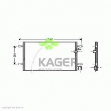 94-5820 KAGER Конденсатор, кондиционер