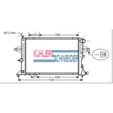 0618901 KUHLER SCHNEIDER Радиатор, охлаждение двигател