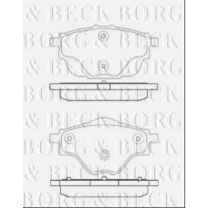BBP2451 BORG & BECK Комплект тормозных колодок, дисковый тормоз