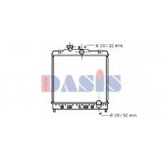 103001N AKS DASIS Радиатор, охлаждение двигателя