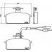 P 23 019 BREMBO Комплект тормозных колодок, дисковый тормоз