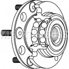 J4710545 NIPPARTS Комплект подшипника ступицы колеса