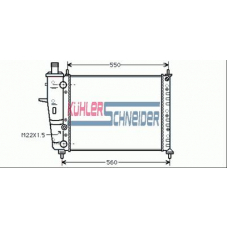 1705801 KUHLER SCHNEIDER Радиатор, охлаждение двигател