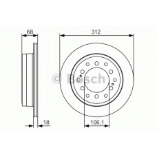 0 986 479 S36 BOSCH Тормозной диск