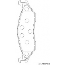 KD6334 ASIMCO Комплект тормозных колодок, дисковый тормоз