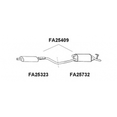 FA25409 VENEPORTE Глушитель выхлопных газов конечный