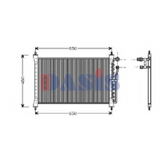 372090N AKS DASIS Конденсатор, кондиционер