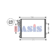522044N AKS DASIS Конденсатор, кондиционер