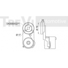 SK009802/3 SK Натяжная планка, поликлиновой ремень