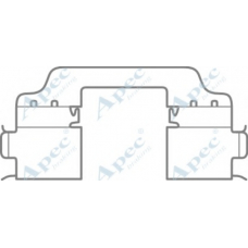 KIT1091 APEC Комплектующие, тормозные колодки