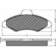 10121 BSF Комплект тормозных колодок, дисковый тормоз