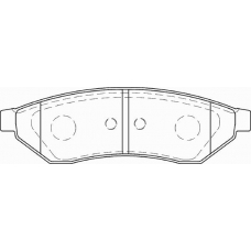 FD7309A NECTO Комплект тормозных колодок, дисковый тормоз