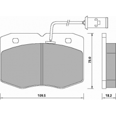 658881 ROULUNDS Комплект тормозных колодок, дисковый тормоз; компл