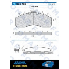 FO 918181 FOMAR ROULUNDS Комплект тормозных колодок, дисковый тормоз