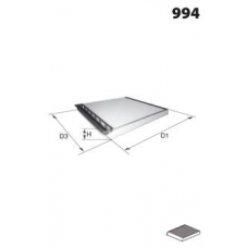 ELR7017 MECAFILTER Фильтр, воздух во внутренном пространстве