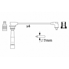 0 986 356 982 BOSCH Комплект проводов зажигания