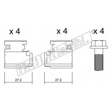 KIT.011 fri.tech. Комплектующие, колодки дискового тормоза