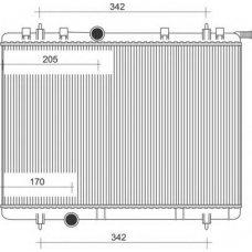 350213886000 MAGNETI MARELLI Радиатор, охлаждение двигателя