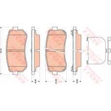 GDB3474 TRW Комплект тормозных колодок, дисковый тормоз