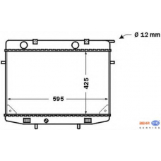 8MK 376 705-621 HELLA Радиатор, охлаждение двигателя