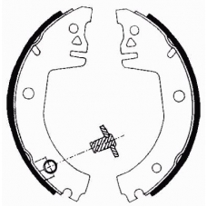 05780 KAWE Комплект тормозных колодок