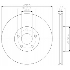 8DD 355 116-761 HELLA PAGID Тормозной диск