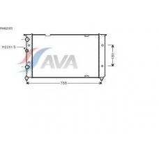 VWA2103 AVA Радиатор, охлаждение двигателя