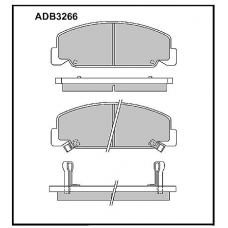 ADB3266 Allied Nippon Тормозные колодки