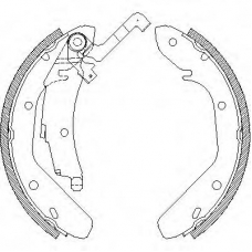 Z4024.01 WOKING Комплект тормозных колодок