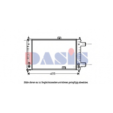 150150N AKS DASIS Радиатор, охлаждение двигателя