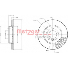 6110149 METZGER Тормозной диск