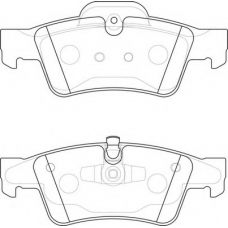 FD7209A NECTO Комплект тормозных колодок, дисковый тормоз