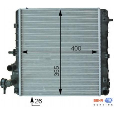 8MK 376 754-501 HELLA Радиатор, охлаждение двигателя