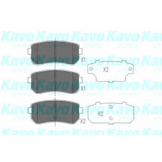KBP-4007 KAVO PARTS Комплект тормозных колодок, дисковый тормоз
