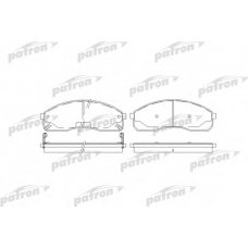 PBP1595 PATRON Комплект тормозных колодок, дисковый тормоз