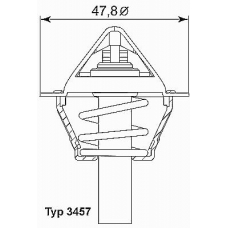 3457.90D WAHLER Термостат, охлаждающая жидкость