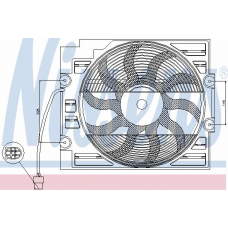 85629 NISSENS Вентилятор, конденсатор кондиционера