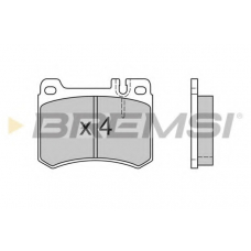 BP2410 BREMSI Комплект тормозных колодок, дисковый тормоз