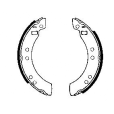 0080 ROULUNDS Brake lining/shoes, rear