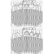 BBP1403 BORG & BECK Комплект тормозных колодок, дисковый тормоз