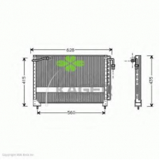 94-6033 KAGER Конденсатор, кондиционер