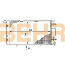 2108820 BEHR Radiator