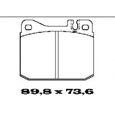 BL1445A2 FTE Комплект тормозных колодок, дисковый тормоз