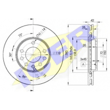 78BD9060-2 ICER Тормозной диск